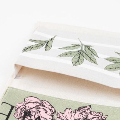 Кармашек текстильный Этель "Пионы" 2 отделения, 41х20 см