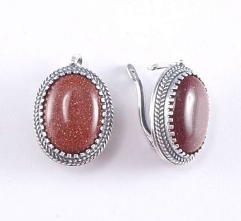 Серьги Авантюрин "Мариса" арт.сс-2133