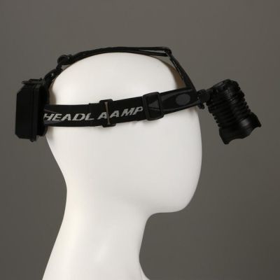 Фонарь налобный, Led P70, 5 режимов, от USB