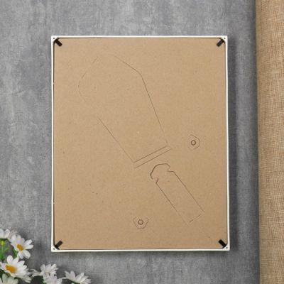 Фоторамка пластик L-3 20х25 см, белый, с небьющимся стеклом