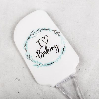 Силиконовая лопатка I love Baking, 5 х 24 см
