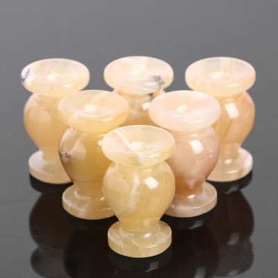 Подсвечник церковный , 4х6 см, жёлтый оникс