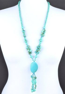 Бусы прес.Бирюза "Лидия" арт.П3418