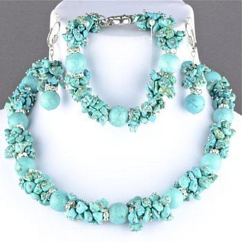 Комплект прес.Бирюза "Каролина" арт.КП132