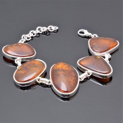 Браслет Янтарь "Осеннее танго" арт.ЯК-1416