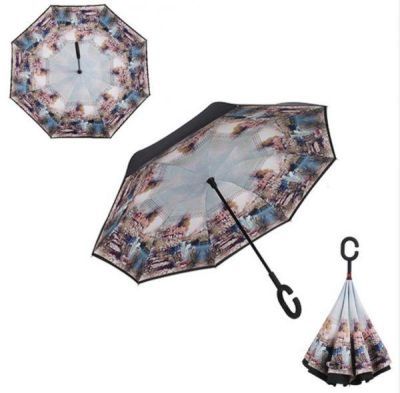 Зонт-наоборот "Антизонт" (механический) МИКС