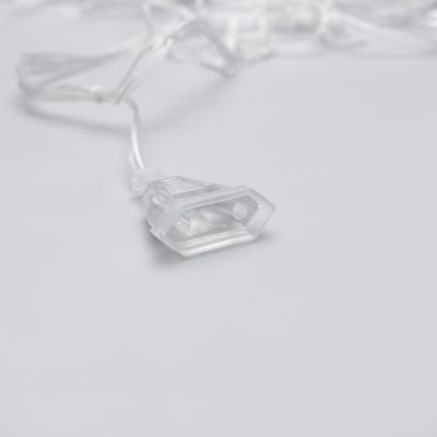 Гирлянда «Бахрома-арка» 2.5 × 1.2 м с насадками «Звёзды», IP20, прозрачная нить, 136 LED, свечение мульти, 8 режимов, 220 В