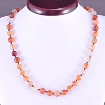 Бусы Сердолик "Классика №8" арт. НСР-1(8)-48-2