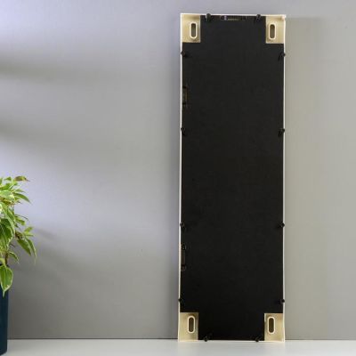 Фоторамка пластик на 3 фото 10х15 см "Прямые линии" бежевая 53,5х17,5х2,5 см