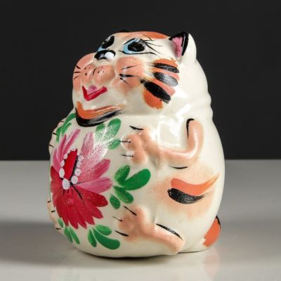 Копилка "Кот Колобок", покрытие лак, разноцветная, 17 см, микс