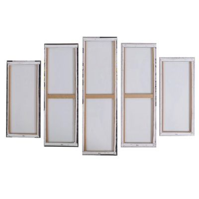 Модульная картина "Жёлтые цветочки" (2-23х52; 2-24х70; 1-24х80) 120х80см