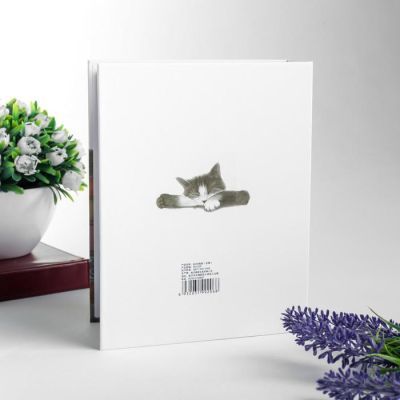 Фотоальбом на 100 фото 10х15 см "Спящий кот на книгах" 17,8х14х5 см