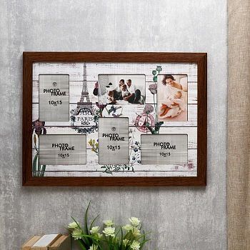 Фоторамка МДФ "Paris" на 6 фото 52х36 см