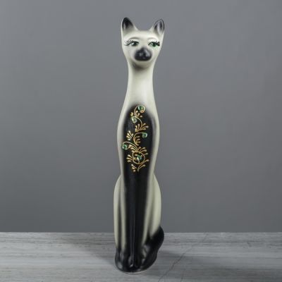 Копилка "Кот", акрил, чёрно-белая, 43 см