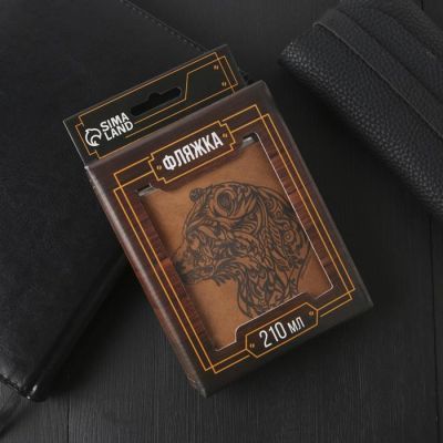 Фляжка "Медведь", 210 мл