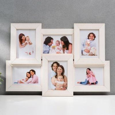 Фоторамка на 6 фото 10х15 см, белая