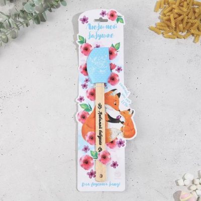 Силиконовая лопатка «Лисички», 12,7 х 38,1 см