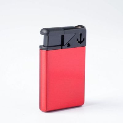 Зажигалка "Карэ", газ, пьезо, красная