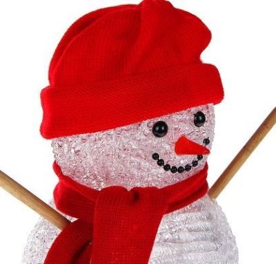 Фигура акрил. "Снеговик руки-палки" (33х16 см.)