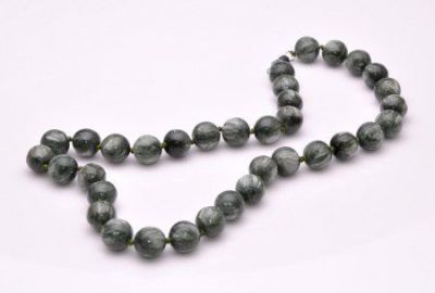 Бусы Серафинит "Классика №12" арт.НСФ-1(12)-48-1