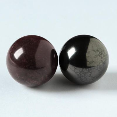Шары гармонизаторы "Шунгит-Малиновый кварцит", 4 см