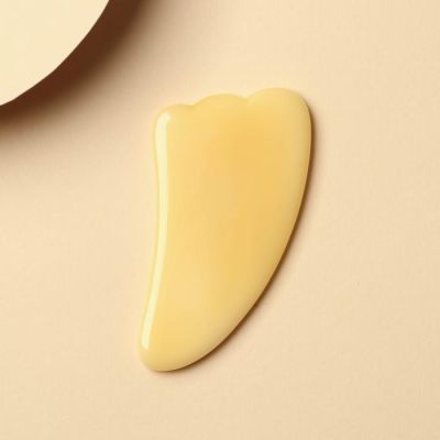 Скребок гуаша для лица "Мрамор"