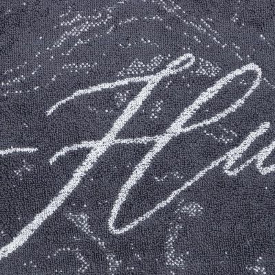 Полотенце именное махровое Этель "Никита" серый, 50х90см, 100% хлопок, 420гр/м2