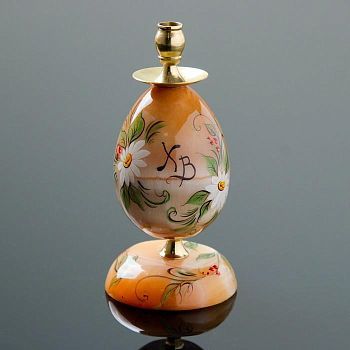 Подсвечник «Церковное яйцо», 6×12 см, селенит