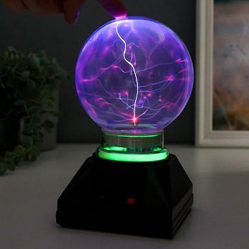 Плазменный шар с напылением, высота 20 см