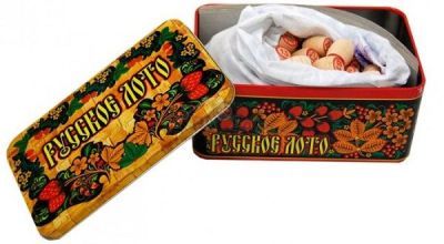 Настольные игры "Русское лото с деревянными бочонками (в жестяной коробке)"