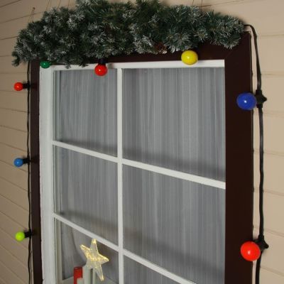 Гирлянда «Белт-лайт» 50 м, IP65, 2W, тёмная каучуковая нить, шаг 20 см, Е27, 220 В