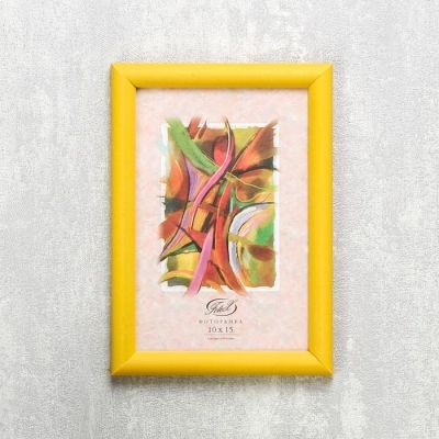 Фоторамка "Желтый" пластик 10х15 см