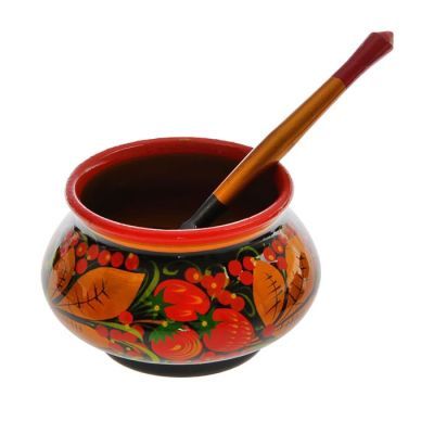 Набор посуды «Хохлома» для мёда, 14 предметов