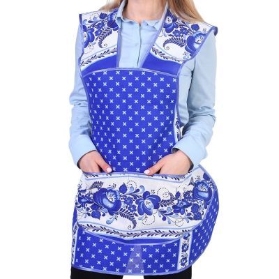 Фартук «Гжель», сувенирный, окружной, с карманом