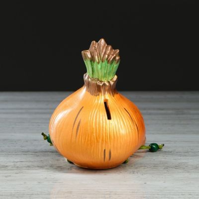 Копилка "Лучок", глянец, разноцветная, 17 см, микс