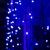 Гирлянда «Бахрома» 3 × 0.9 м, IP44, УМС, тёмная нить, 232 LED, свечение синее, 220 В