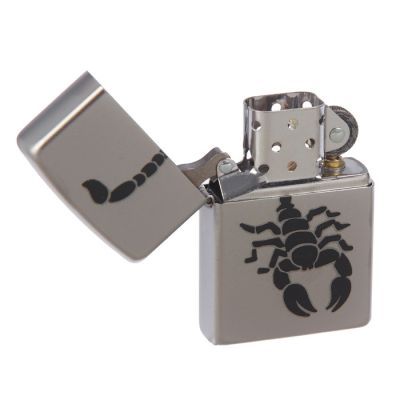 Зажигалка ZIPPO 205 Scorpion с покрытием Satin Chrome
