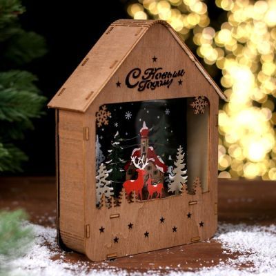 Новогодний декор с подсветкой «Олени» 16 × 5,5 × 20 см