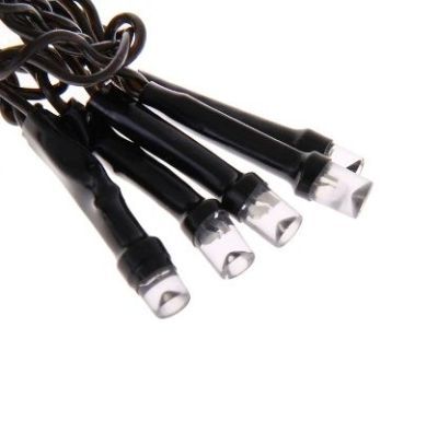 Гирлянда уличная "Бахрома" (Ш:3 м, В:0,6 м, нить темная, белый)