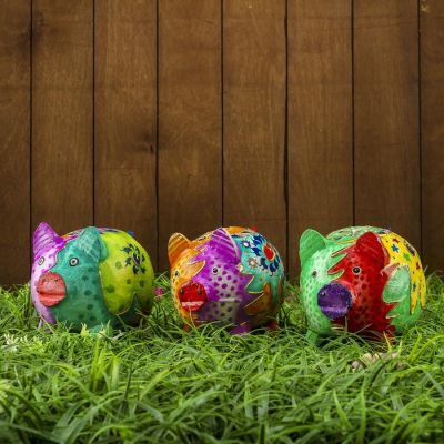 Сувенир "Копилка-свинка красочная" 13х10х12 см МИКС