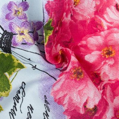 Полотенце кух "Доляна" Волшебная весна 34*60 см, рогожка, 100% хлопок 160 гр/м