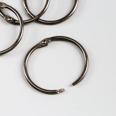 Кольца для альбома "Рукоделие" KDA-045/1, 0,45 см, 4 шт, металлик