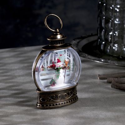 Светодиодная фигура «Снеговик» 9 × 13 × 3.5 см, пластик, батарейки AG13х3, свечение тёплое белое