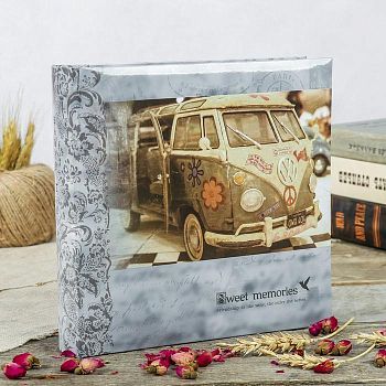 Фотоальбом на 200 фото 10х15 см "Классика-2" книжный п-т МИКС