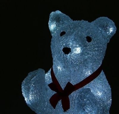 Фигура акрил. "Мишка борец" (15,5х20х33 см.)