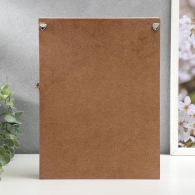 Ключница дерево 6 крючков "Велосипед с цветами" 26х19,5х5,5 см