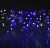 Гирлянда уличная "Бахрома" (Ш:2 м, В:0,6 м, нить силикон, бело-синий)