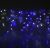Гирлянда уличная "Бахрома" (Ш:2 м, В:0,6 м, нить силикон, бело-синий)