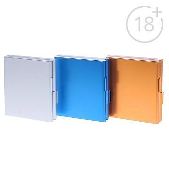Портсигар классический, 8х9 см, микс