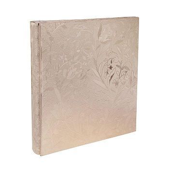 Фотоальбом на 400 фото 10х15 см "Серебряные цветы" кожзам 35х33х6 см
